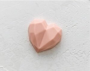 Diamond Love Heart - Sakura Pink